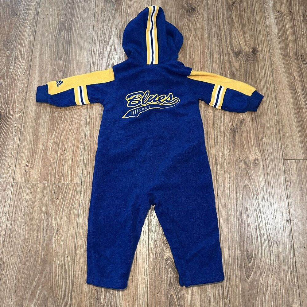 VTG St.‎ Louis Blues NHL Hockey Infant One-piece Adidas Body Suit Size 18months